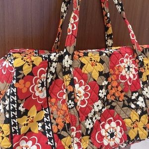 NEW VERA BRADLEY BITTERSWEET LARGE TRAVEL DUFFLE BAG TOTE